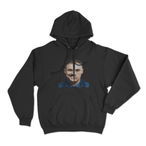 Buca Viktor Sheen Split Face Unisex Hoodie Black